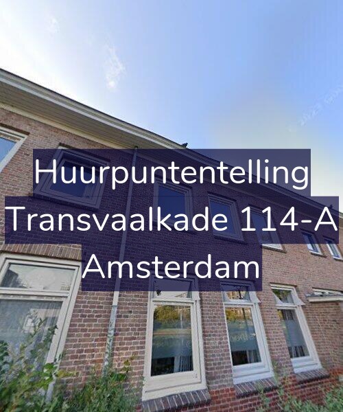 Foto gevel Huurpuntentelling voor Transvaalkade 114-A, Amsterdam