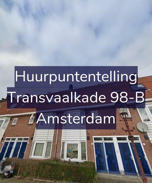 Foto gevel Huurpuntentelling voor Transvaalkade 98-B, Amsterdam
