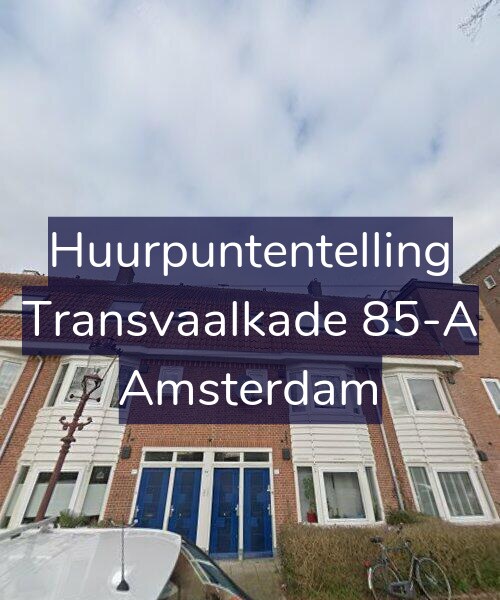 Foto gevel Huurpuntentelling voor Transvaalkade 85-A, Amsterdam