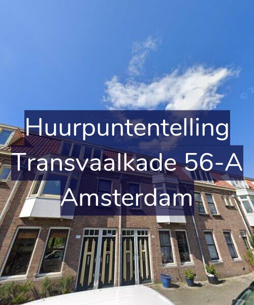 Foto gevel Huurpuntentelling voor Transvaalkade 56-A, Amsterdam