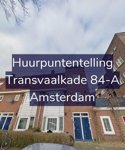 Foto gevel Huurpuntentelling voor Transvaalkade 84-A, Amsterdam