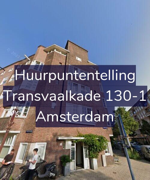 Foto gevel Huurpuntentelling voor Transvaalkade 130-1, Amsterdam