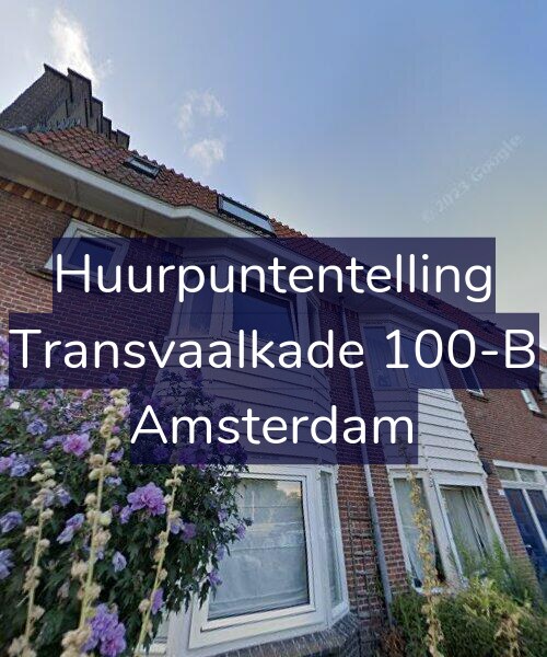 Foto gevel Huurpuntentelling voor Transvaalkade 100-B, Amsterdam
