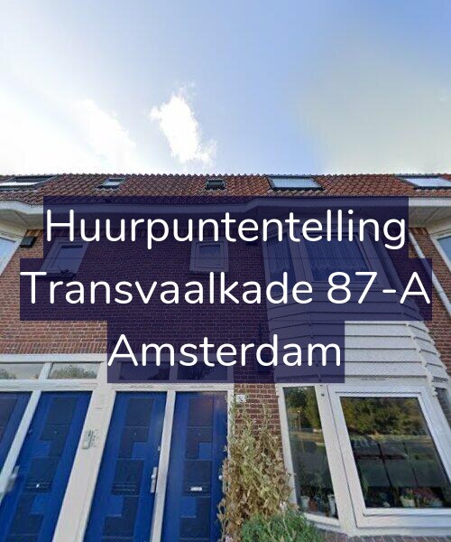Foto gevel Huurpuntentelling voor Transvaalkade 87-A, Amsterdam