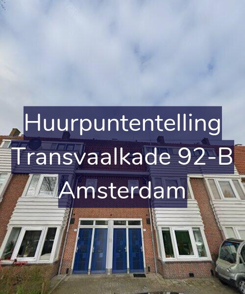 Foto gevel Huurpuntentelling voor Transvaalkade 92-B, Amsterdam
