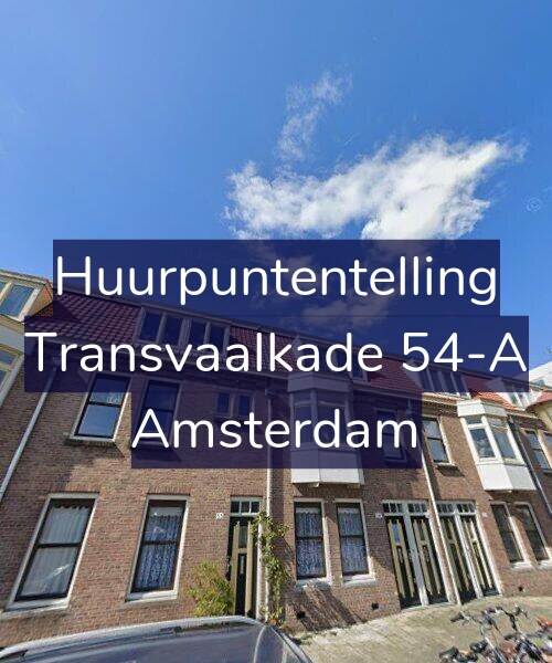 Foto gevel Huurpuntentelling voor Transvaalkade 54-A, Amsterdam