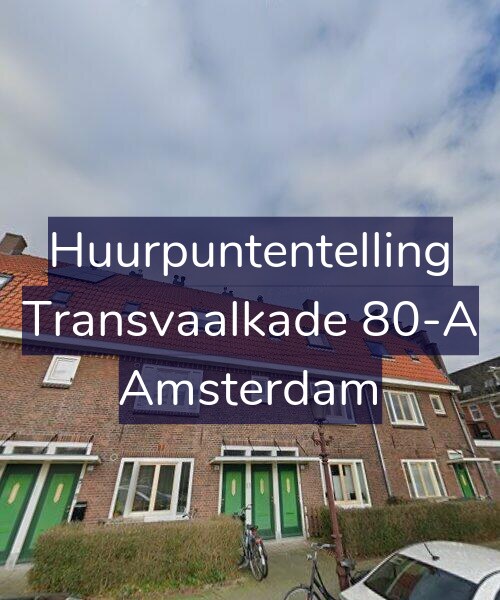 Foto gevel Huurpuntentelling voor Transvaalkade 80-A, Amsterdam