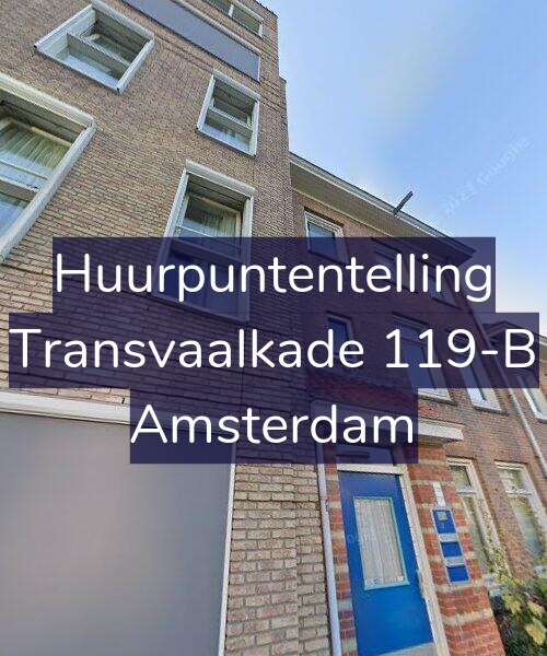 Foto gevel Huurpuntentelling voor Transvaalkade 119-B, Amsterdam