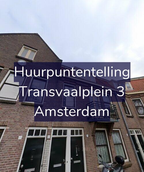 Foto gevel Huurpuntentelling voor Transvaalplein 3, Amsterdam