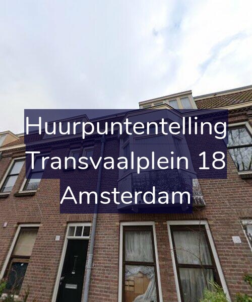 Foto gevel Huurpuntentelling voor Transvaalplein 18, Amsterdam