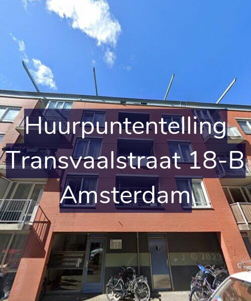 Foto gevel Huurpuntentelling voor Transvaalstraat 18-B, Amsterdam