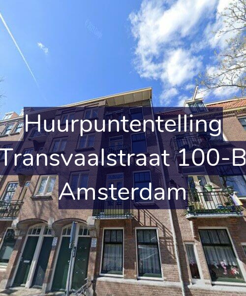 Foto gevel Huurpuntentelling voor Transvaalstraat 100-B, Amsterdam