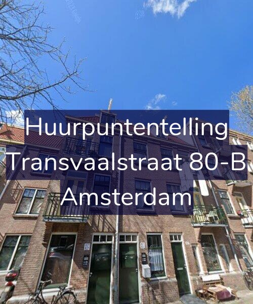 Foto gevel Huurpuntentelling voor Transvaalstraat 80-B, Amsterdam