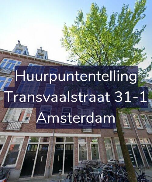 Foto gevel Huurpuntentelling voor Transvaalstraat 31-1, Amsterdam