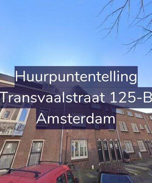 Foto gevel Huurpuntentelling voor Transvaalstraat 125-B, Amsterdam