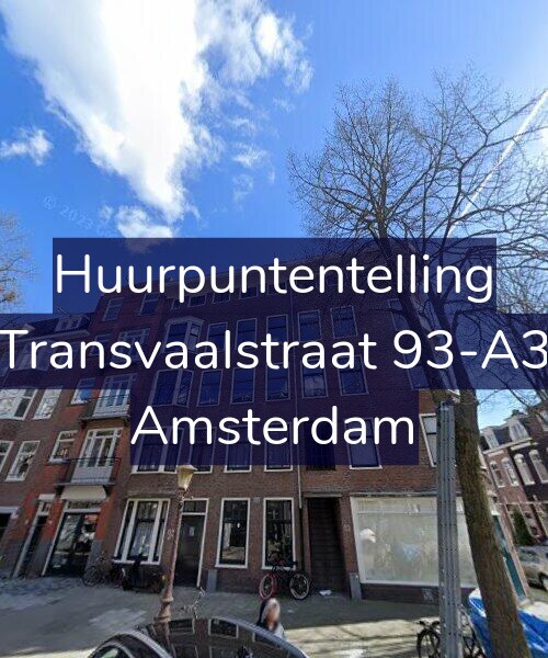 Foto gevel Huurpuntentelling voor Transvaalstraat 93-A3, Amsterdam