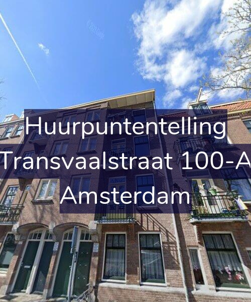 Foto gevel Huurpuntentelling voor Transvaalstraat 100-A, Amsterdam
