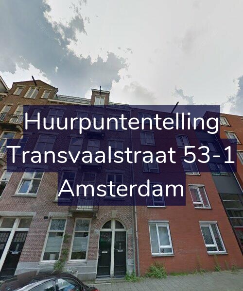 Foto gevel Huurpuntentelling voor Transvaalstraat 53-1, Amsterdam