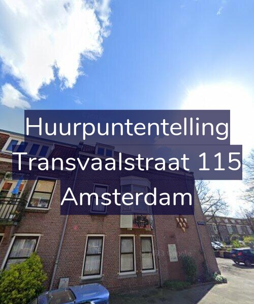 Foto gevel Huurpuntentelling voor Transvaalstraat 115, Amsterdam