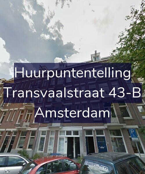 Foto gevel Huurpuntentelling voor Transvaalstraat 43-B, Amsterdam