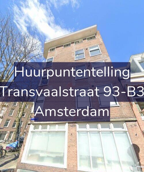 Foto gevel Huurpuntentelling voor Transvaalstraat 93-B3, Amsterdam