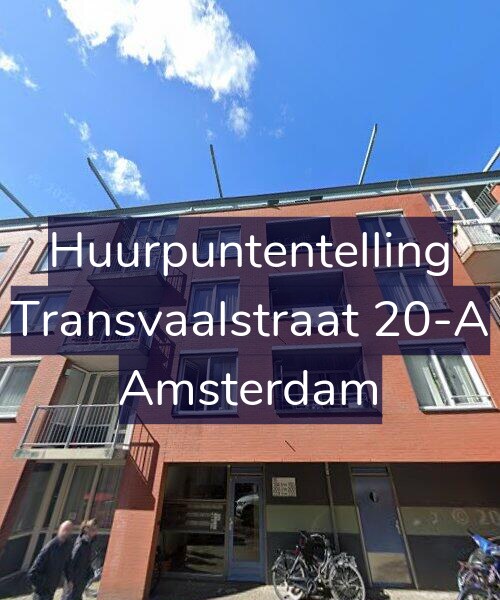 Foto gevel Huurpuntentelling voor Transvaalstraat 20-A, Amsterdam