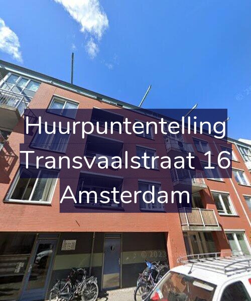 Foto gevel Huurpuntentelling voor Transvaalstraat 16, Amsterdam