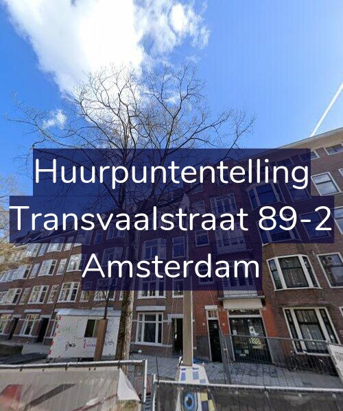 Foto gevel Huurpuntentelling voor Transvaalstraat 89-2, Amsterdam