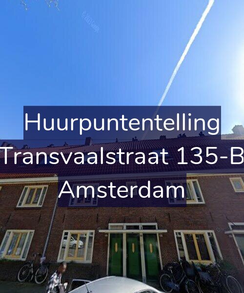 Foto gevel Huurpuntentelling voor Transvaalstraat 135-B, Amsterdam