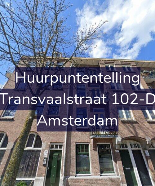 Foto gevel Huurpuntentelling voor Transvaalstraat 102-D, Amsterdam