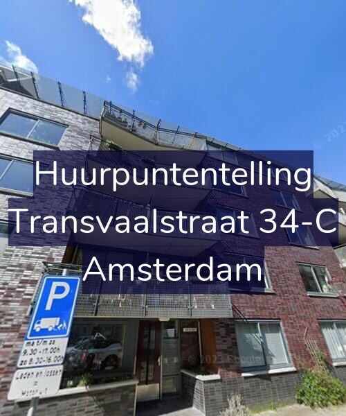 Foto gevel Huurpuntentelling voor Transvaalstraat 34-C, Amsterdam