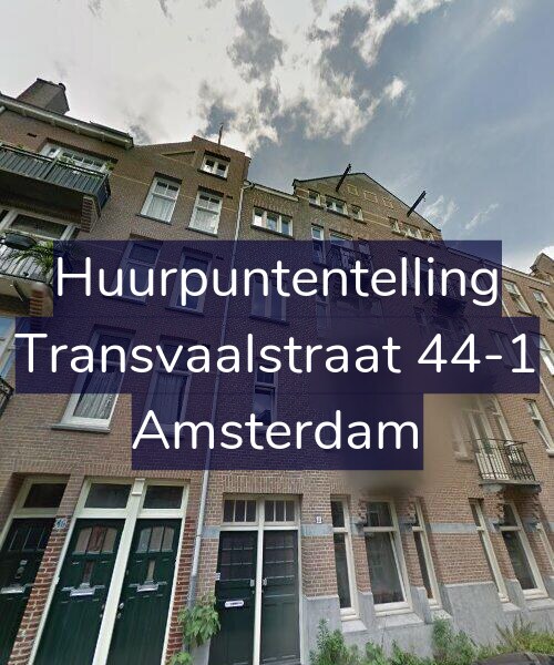 Foto gevel Huurpuntentelling voor Transvaalstraat 44-1, Amsterdam