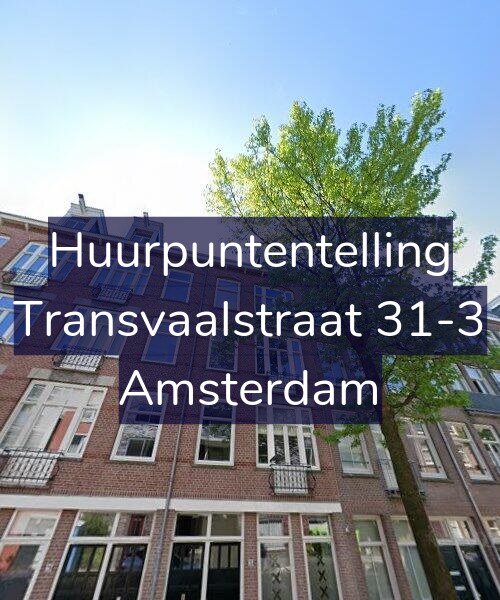 Foto gevel Huurpuntentelling voor Transvaalstraat 31-3, Amsterdam