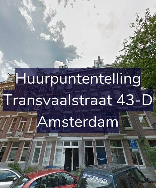 Foto gevel Huurpuntentelling voor Transvaalstraat 43-D, Amsterdam