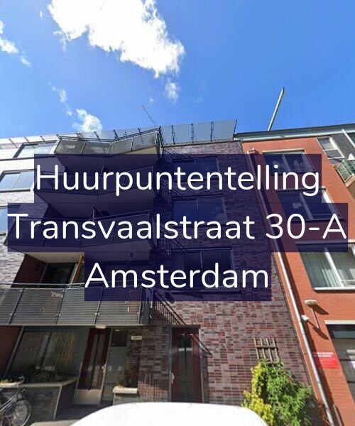 Foto gevel Huurpuntentelling voor Transvaalstraat 30-A, Amsterdam