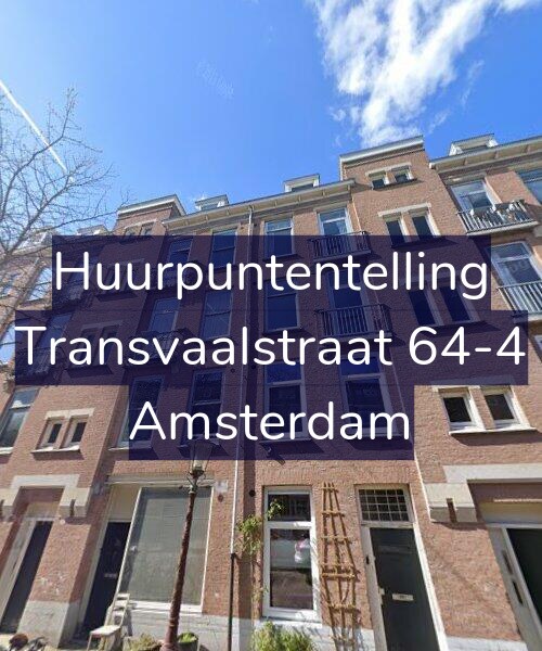 Foto gevel Huurpuntentelling voor Transvaalstraat 64-4, Amsterdam