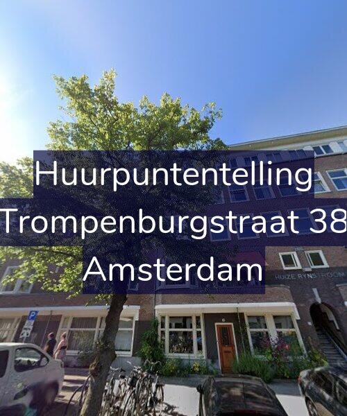 Foto gevel Huurpuntentelling voor Trompenburgstraat 38, Amsterdam