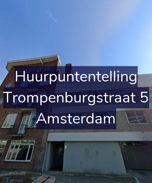 Foto gevel Huurpuntentelling voor Trompenburgstraat 5, Amsterdam