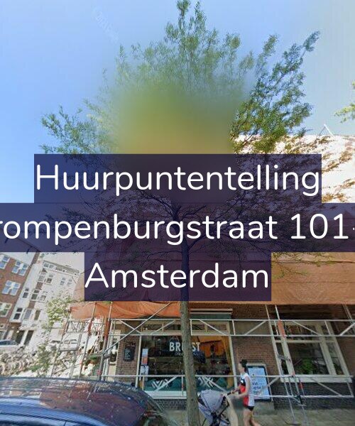 Foto gevel Huurpuntentelling voor Trompenburgstraat 101-1, Amsterdam