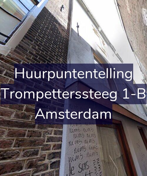 Foto gevel Huurpuntentelling voor Trompetterssteeg 1-B, Amsterdam