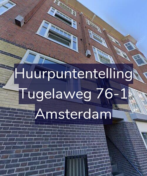 Foto gevel Huurpuntentelling voor Tugelaweg 76-1, Amsterdam
