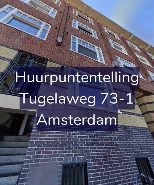 Foto gevel Huurpuntentelling voor Tugelaweg 73-1, Amsterdam