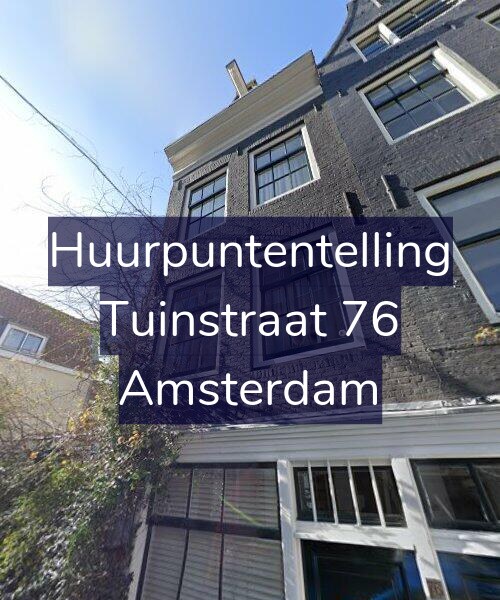 Foto gevel Huurpuntentelling voor Tuinstraat 76, Amsterdam