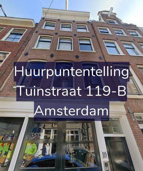 Foto gevel Huurpuntentelling voor Tuinstraat 119-B, Amsterdam
