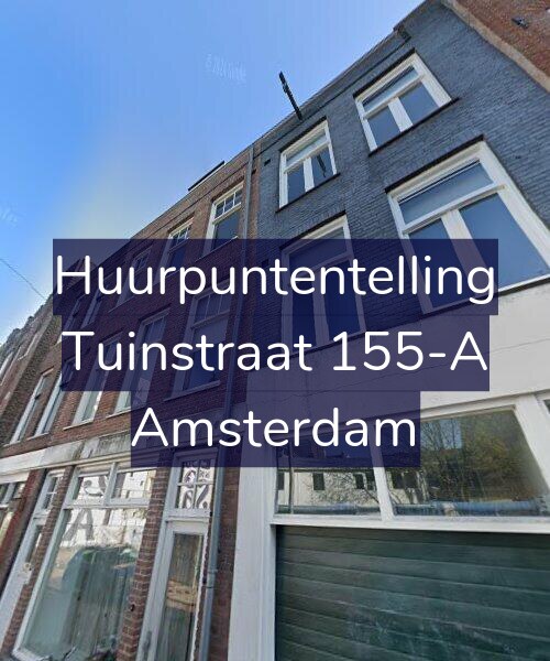 Foto gevel Huurpuntentelling voor Tuinstraat 155-A, Amsterdam