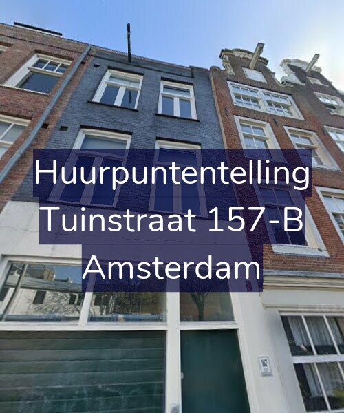 Foto gevel Huurpuntentelling voor Tuinstraat 157-B, Amsterdam