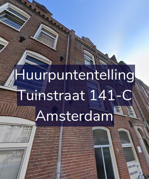 Foto gevel Huurpuntentelling voor Tuinstraat 141-C, Amsterdam