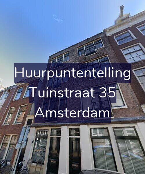 Foto gevel Huurpuntentelling voor Tuinstraat 35, Amsterdam