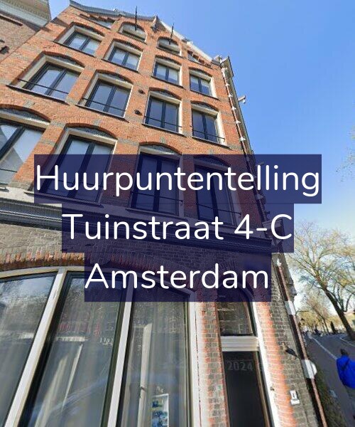 Foto gevel Huurpuntentelling voor Tuinstraat 4-C, Amsterdam