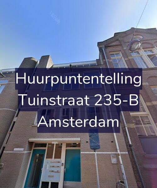 Foto gevel Huurpuntentelling voor Tuinstraat 235-B, Amsterdam